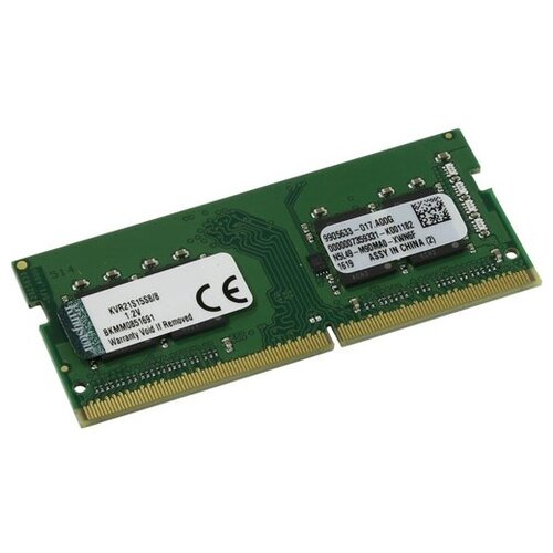 Оперативная память Kingston ValueRAM 8 ГБ DDR4 2133 МГц SODIMM CL15 KVR21S15S8/8 оперативная память kingston 8 гб ddr4 2133 мгц dimm cl15 kvr21r15d8 8