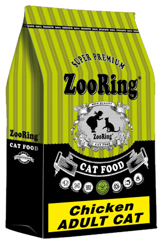 ZooRing Adult Cat Chicken, Сухой корм для кошек, Цыпленок 10кг