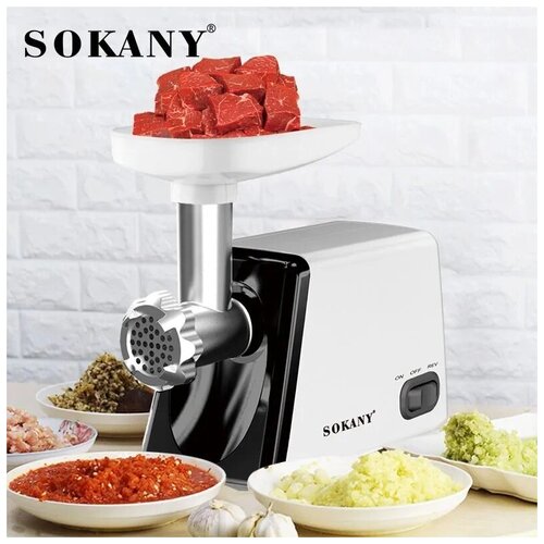 Профессиональная Электрическая Мясорубка TENDER MINCED MEAT С насадками для кеббе для приготовления колбаслюля кебаб Мощность 2500 ВТ SK-312 360000₽