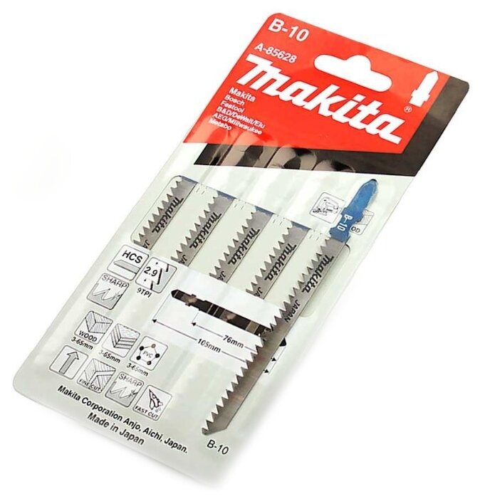Набор пилок для лобзика Makita A-85628 5 шт.