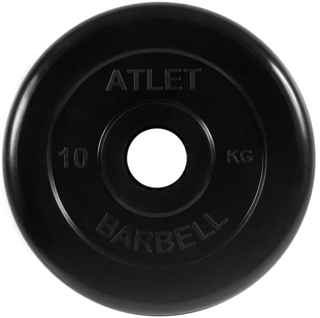 Диск MB Barbell MB-AtletB51 10 кг 1 шт. черный