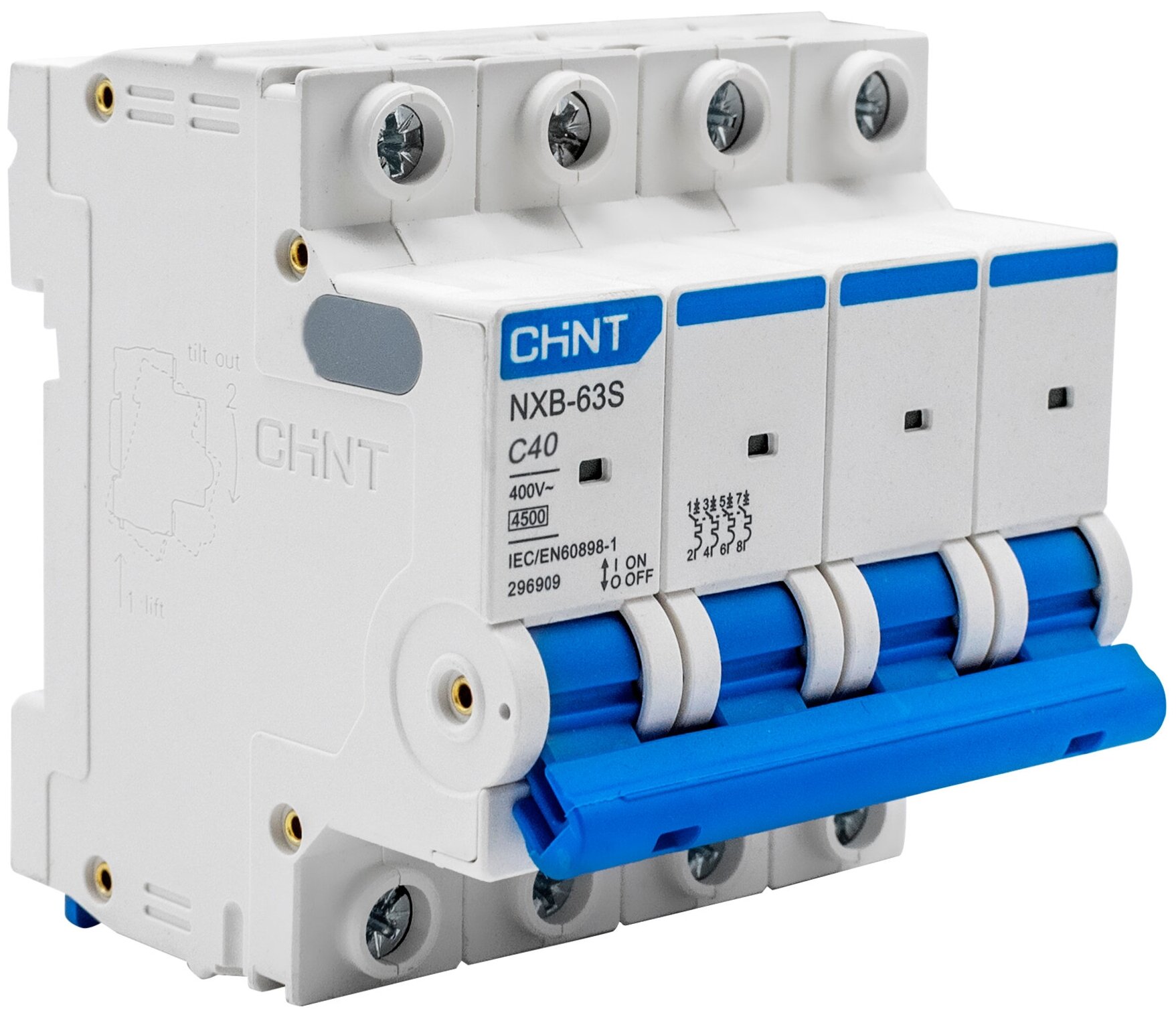 Автоматический выключатель CHINT NXB-63S (C) 4.5kA 40 А — купить в ...