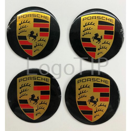 Наклейки на диски автомобиля Porsche (d-56 мм)