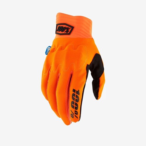 Перчатки для мото-вело кросса, 100% COGNITO SMART SHOCK, размер L, оранжевый неон.