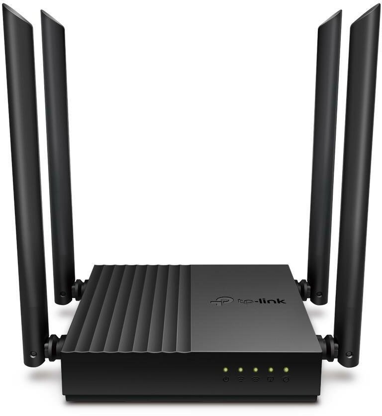 Маршрутизатор TP-Link Archer C64, Wi-Fi, 1200Mbps, 4 внешних антенны, чёрный — фото 1