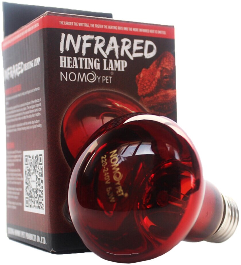 Террариумная инфракрасная лампа Nomoy Pet Infrared Heating, 25 Вт