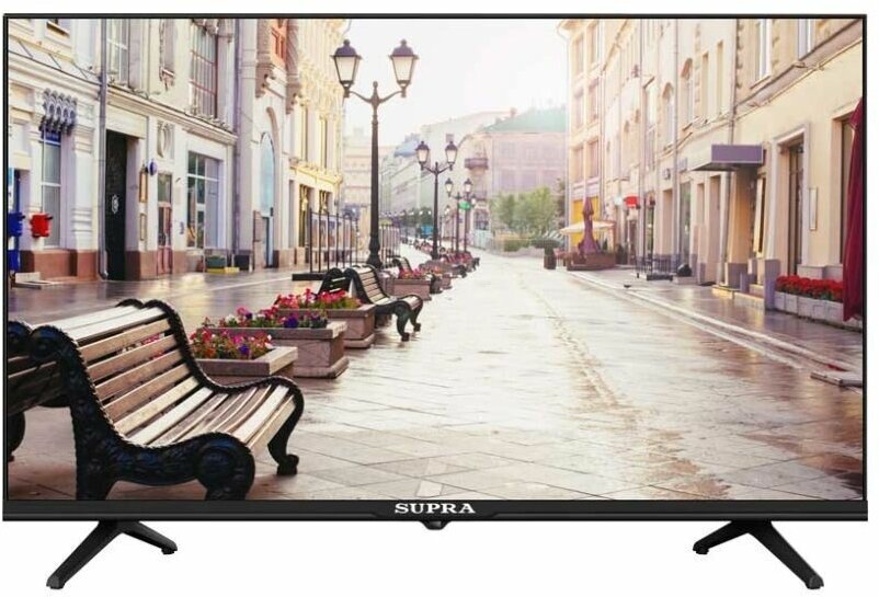 Телевизор SUPRA STV-LC32LT00100W безрамочный, 32", черный