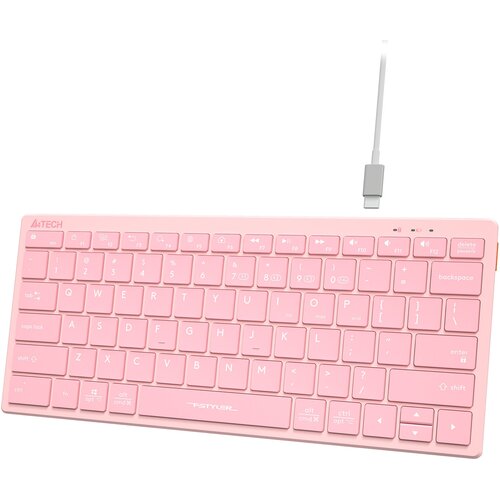 Клавиатура A4Tech Fstyler FBX51C розовый USB беспроводная BT/Radio slim Multimedia клавиатура a4tech fstyler fbx51c pink