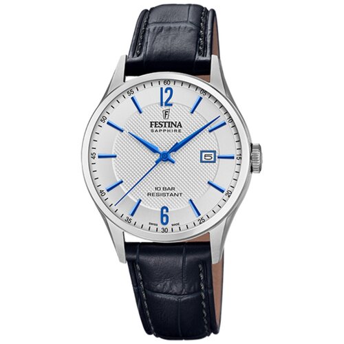 Наручные часы FESTINA Swiss Made, серебряный, черный наручные часы festina swiss made наручные часы festina swiss made 20019 женские кварцевые водонепроницаемые золотой желтый