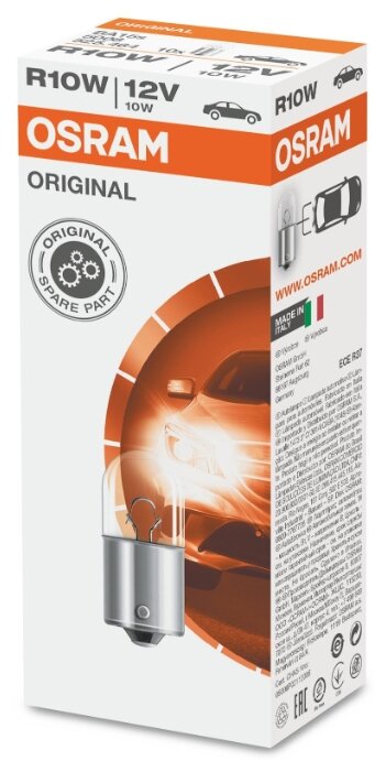 OSRAM 5008 АвтоЛампа R10W G18 12V10W BA15S