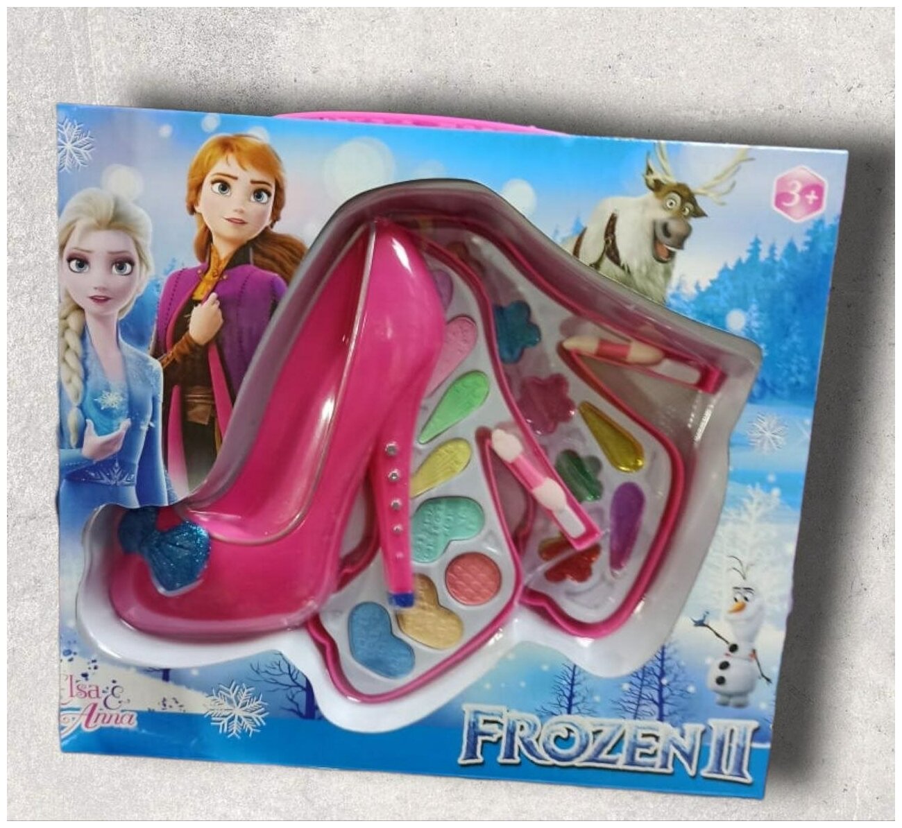 Игровой набор косметики для девочки Холодное сердце в футляре Туфелька