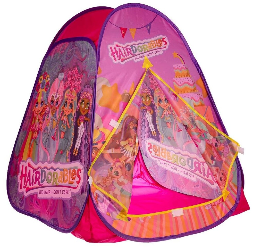 Палатка детская игровая Hairdorable, 81х90х81см. в сумке Играем Вместе GFA-HDR01-R