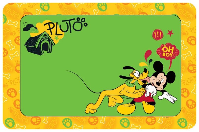 Disney коврик под миску Pluto & Mickey, 430x280 мм - фотография № 5