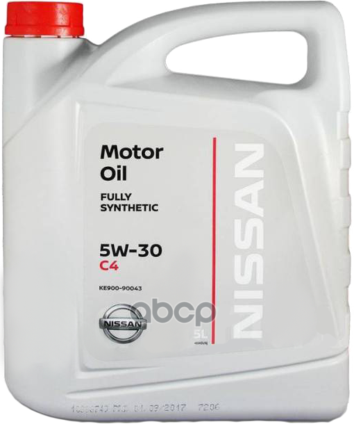 NISSAN Масло Моторное Синтетическое Nissan Motor Oil Dpf 5W-30 5Л (Ke900-90043) Ke900-90043R