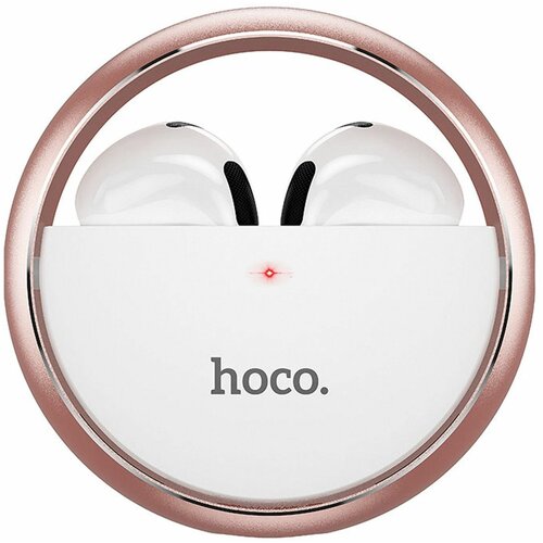 Беспроводные Bluetooth-наушники Hoco TWS EW23, с микрофоном, цвет розовый, 1 шт