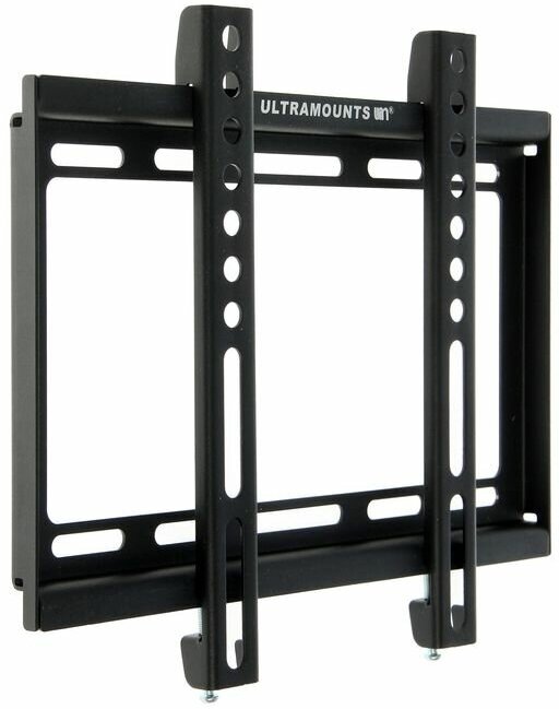 Кронштейн Ultramounts UM811F, для ТВ, фиксированный, 17-43", 19.5 мм от стены, черный