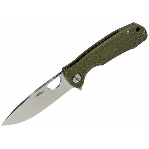 Нож Honey Badger Flipper D2 L (HB1007) с зелёной рукоятью