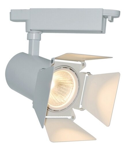 Трековый светильник-спот Arte Lamp Track Lights A6720PL-1WH, 4000 К, белый