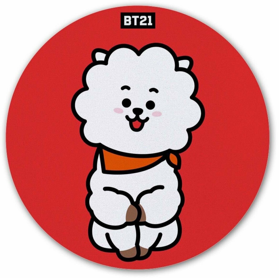 Коврик для мышки круглый BT21 - RJ