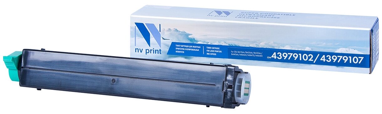 Лазерный картридж NV Print NV-43979102, 43979107 для Oki B410dn, B420dn, B430dn, B440dn, MB460, MB470 (совместимый, чёрный, 3500 стр.)