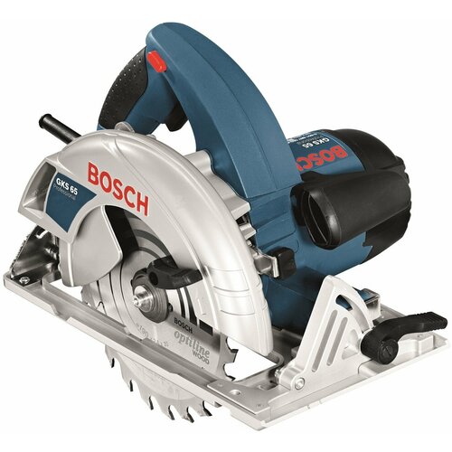 Дисковая пила BOSCH GKS 65, 1600 Вт, синий дисковая пила bosch gks 65