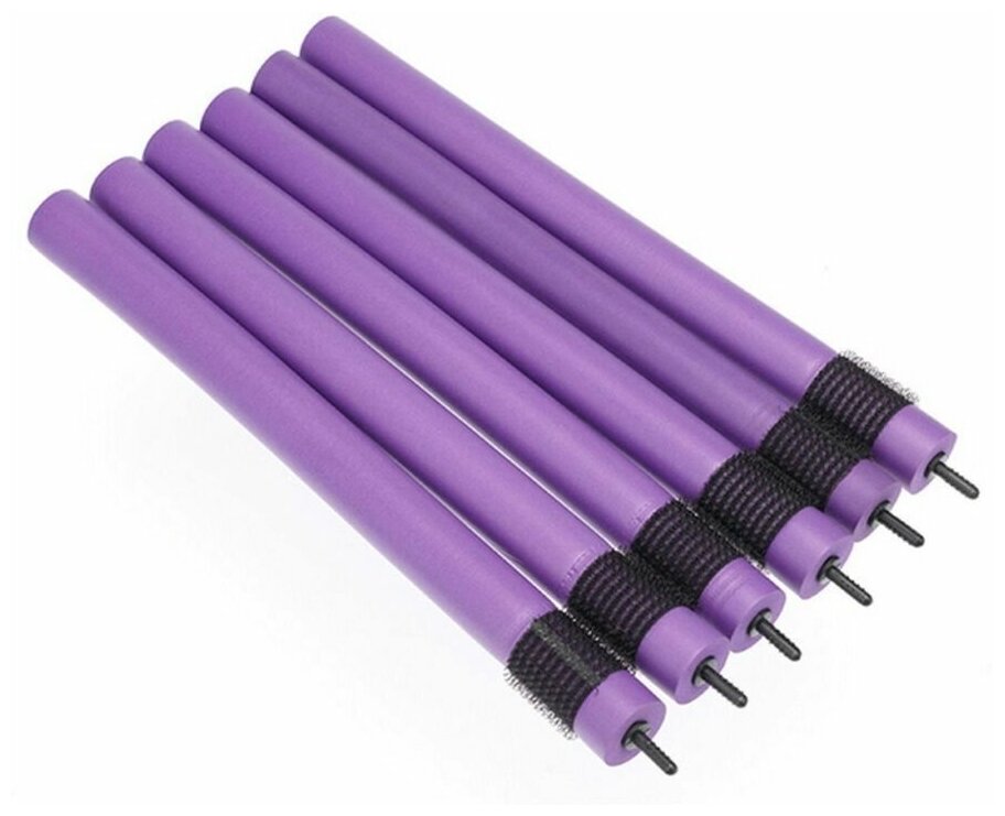 Бигуди-бумеранги Dewal Beauty, фиолетовый, 20 мм x 240 мм