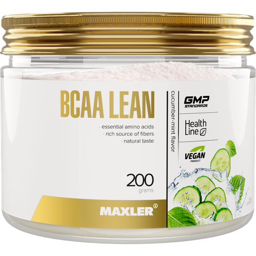 Аминокислота Maxler BCAA Lean, огурец-мята, 200 гр. аминокислоты bcaa бцаа maxler bcaa lean 200 г огурец мята