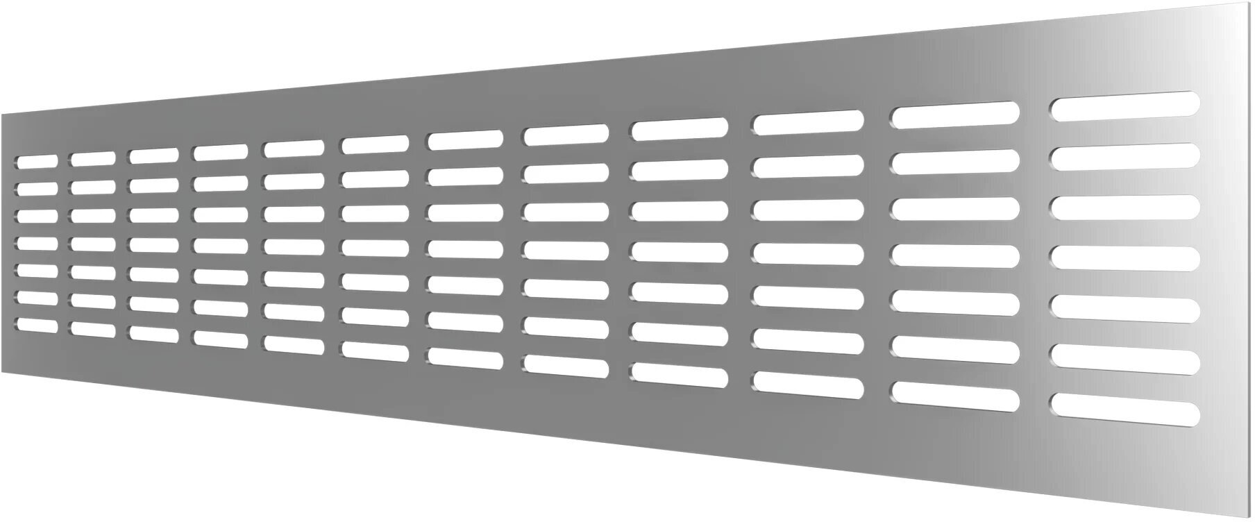 Решётка вентиляционная ERA 480х100 врезная алюминиевая, серебристый 4810DP Al silver - фотография № 1