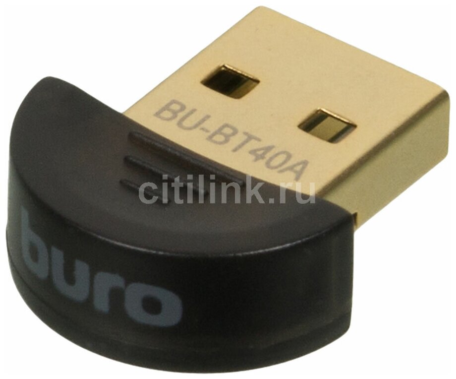 Bluetooth адаптер Buro BU-BT40A, черный - фото №6