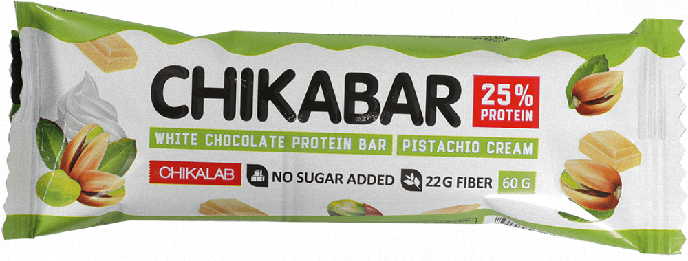 Батончик Chikalab глазированный Фисташковый крем 60г Фитнес Фуд - фото №3