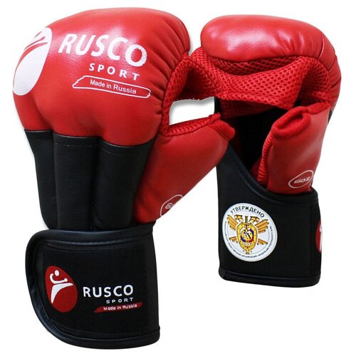 Перчатки RUSCO SPORT для рукопашного боя PRO, 8 унций, цвет красный перчатки для рукопашного боя leosport 12 унций красный