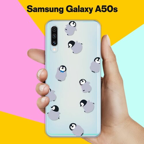 Силиконовый чехол Несколько пингвинов на Samsung Galaxy A50s силиконовый чехол несколько пингвинов на samsung galaxy a11