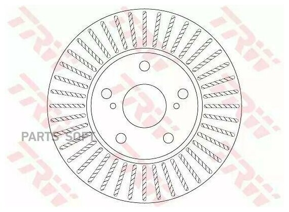 Тормозной диск передний TRW DF6679 для Toyota Corolla Toyota Auris