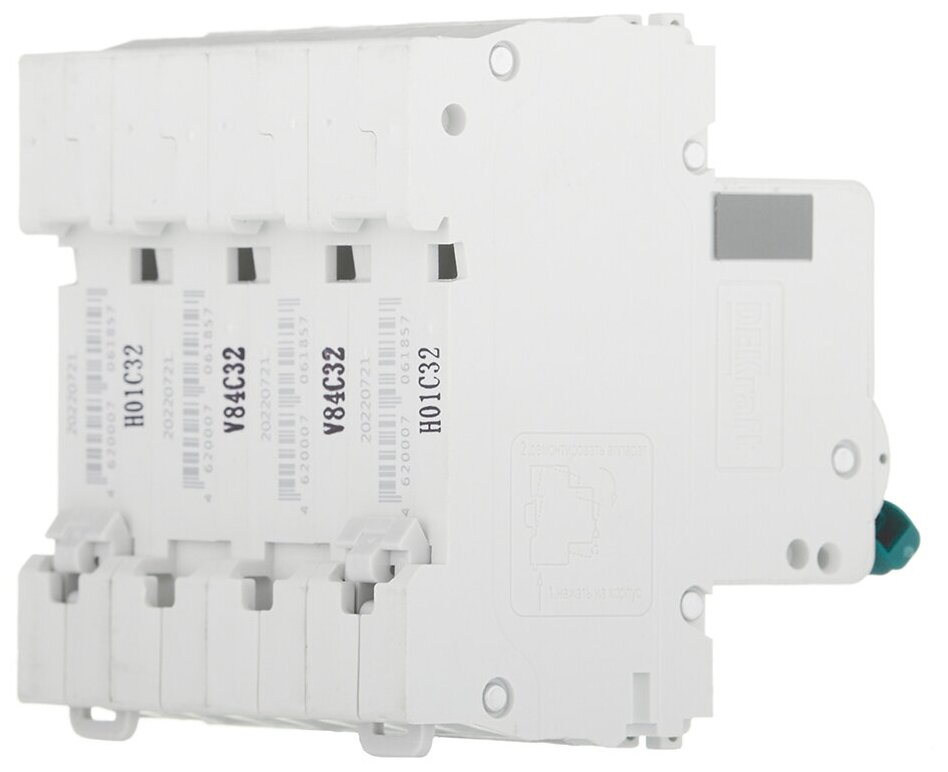 Выключатель автоматический модульный 4п C 32А 4.5кА ВА-101 SchE 11093DEK - фотография № 10