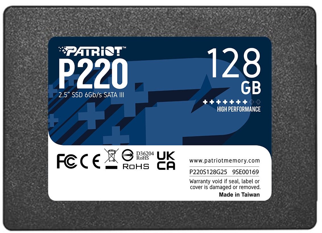Накопитель SSD 2.5" Patriot 128GB P220 (P220S128G25) Patriot Memory - фото №1