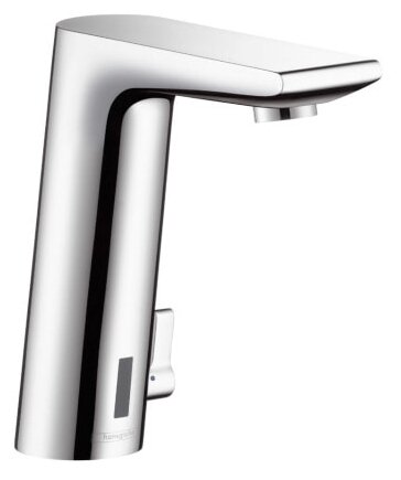 Смеситель для раковины электронный, хром, Hansgrohe Metris S 31102000 - фотография № 1