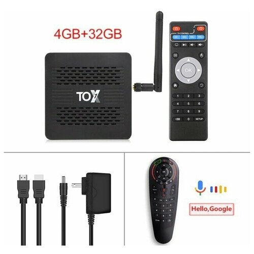 Android Tv box 4 ГБ 32 ГБ t Wifi 4K медиаплеер Поддержка Dolby Atmos Voice Remote 977000₽