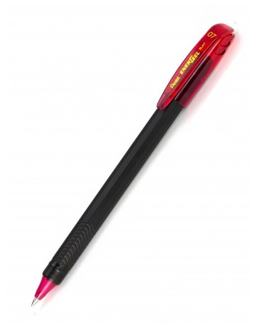 Pentel Ручка гелевая Energel черный корпус d 0.7 мм BL417-BX красные чернила