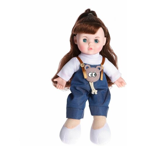 кукла мягконабивная милашка 32 см со звуком в комбинезоне Кукла мягконабивная Милашка 32 см, со звуком, в комбинезоне