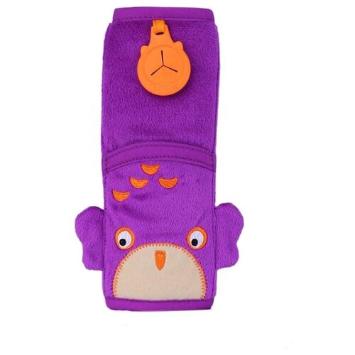 фото Trunki накладка-чехол сова для ремня безопасности фиолетовый