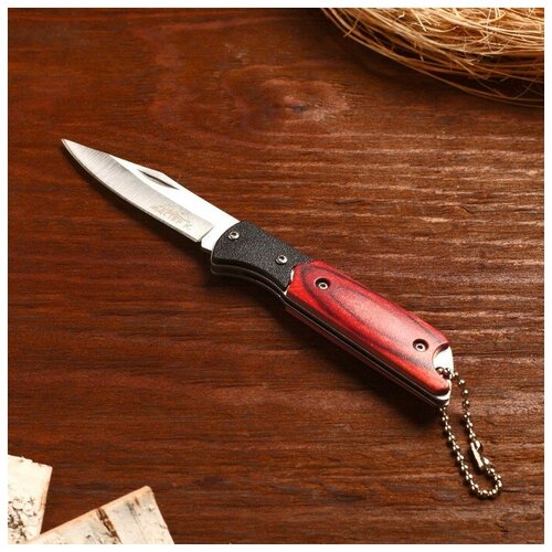 фото Нож складной теропром 604040, рукоять красная