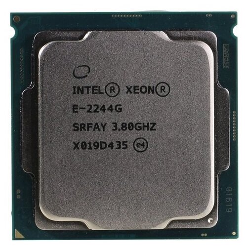 Процессор Intel Xeon E-2244G LGA1151 v2, 4 x 3800 МГц, OEM