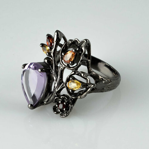 фото Кольцо серебро, 925 проба, размер 18.5 milana silver