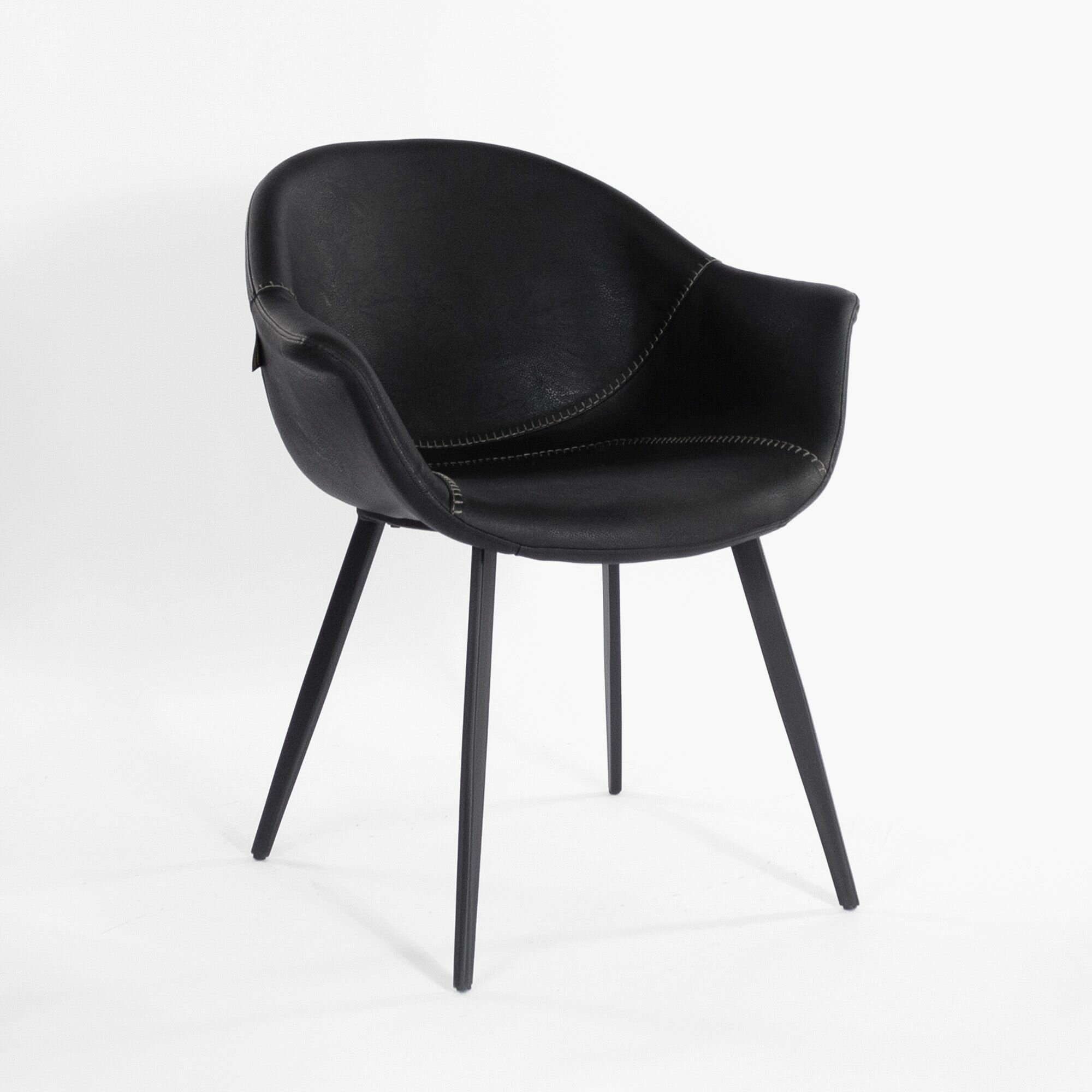 Стул Бордо черная экокожа для дома/для гостиной/для столовой/для кафе/кухонный стул/стул кухонный