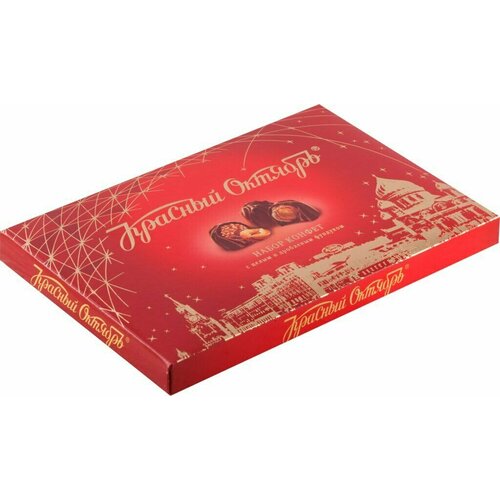 Набор конфет красный октябрь Красный Октябрь с цельным и дробленым фундуком, 200 г - 2 упаковки