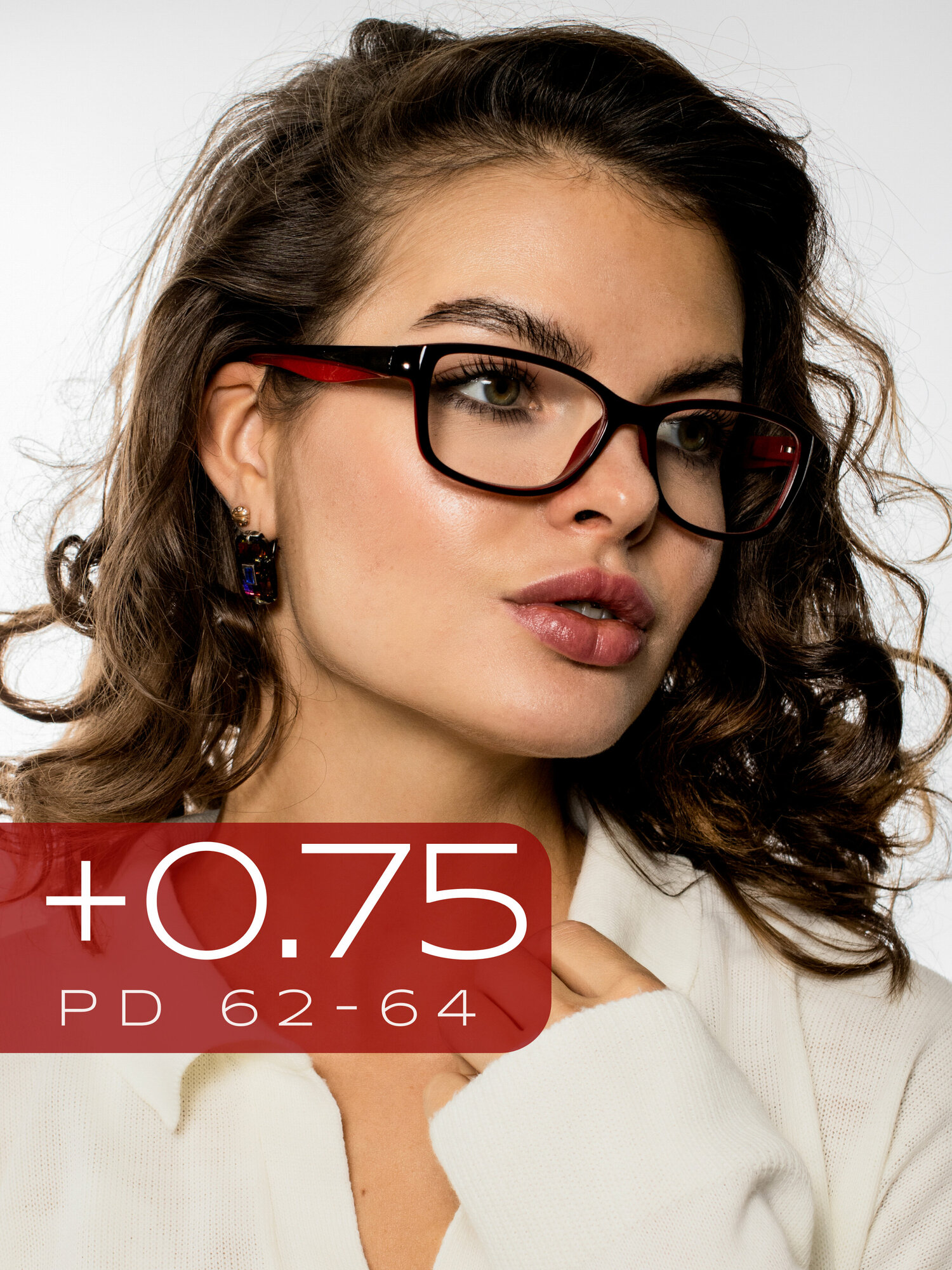 Очки для зрения женские +0.75 / Корригирующие очки для чтения +0,75 / Готовые очки с диоптрией +0.75