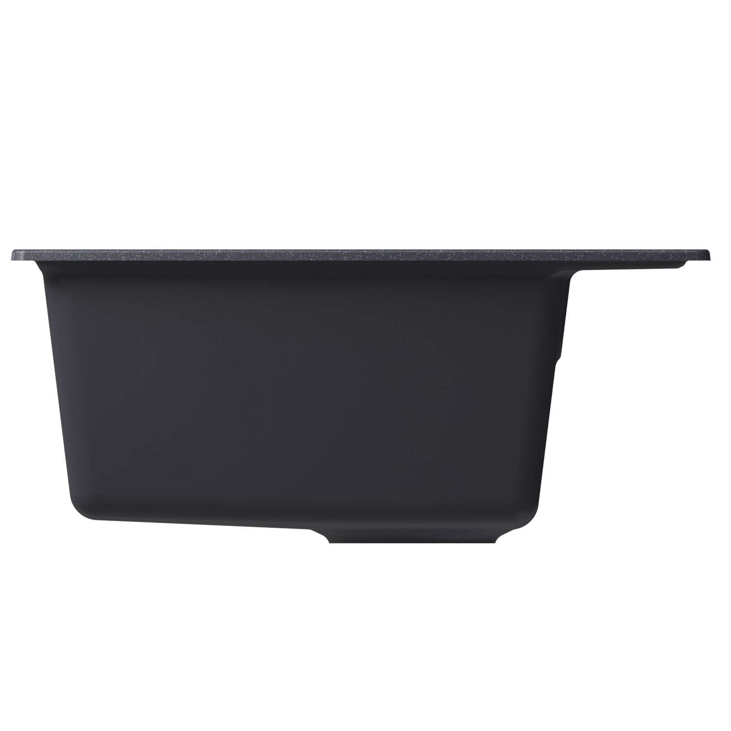 Мойка кухонная Mixline ML-GM28 45х50 см, антрацит - фото №3