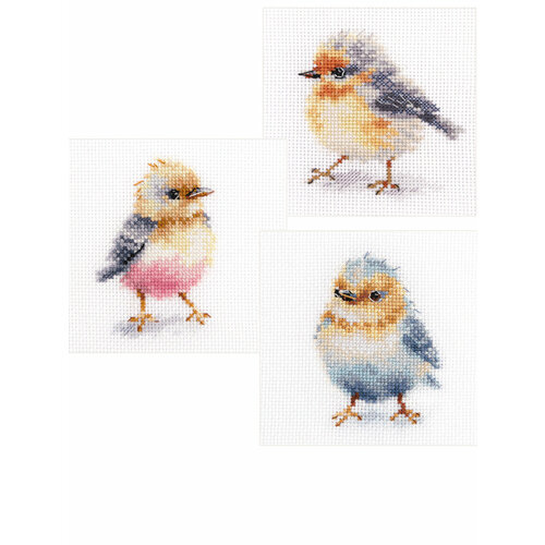 набор для вышивания крестом птички невелички вью Набор для вышивания Алиса G-36 Птички-невелички