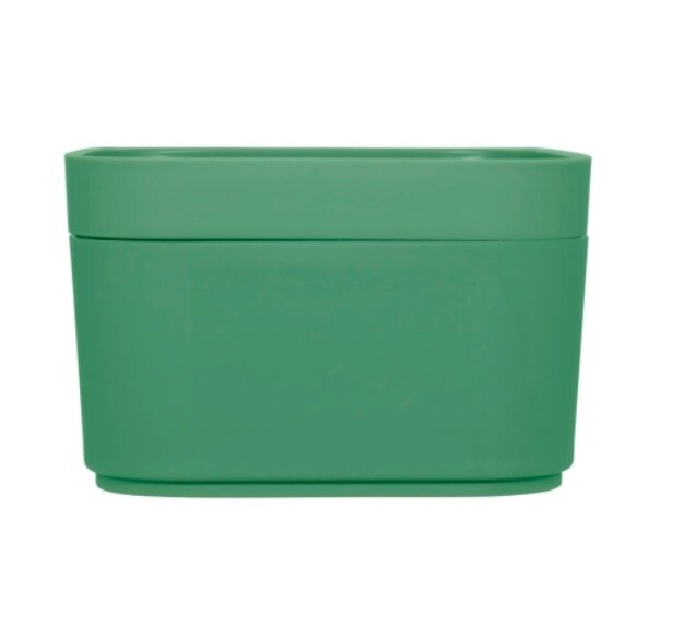 Органайзер для хранения с крышкой 11х7х16 см, цвет зеленый - фотография № 3