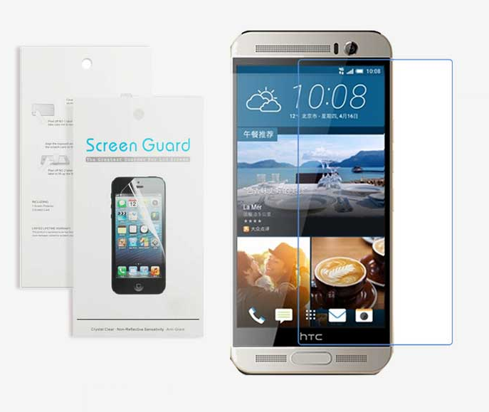 Защитная пленка MyPads для телефона HTC One M9 Plus глянцевая